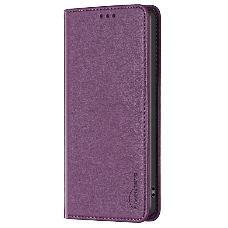 BINFEN COLOR BF18 For Honor 100 5G Cell Phone Case Card Holder Flip Stand Leather Cover