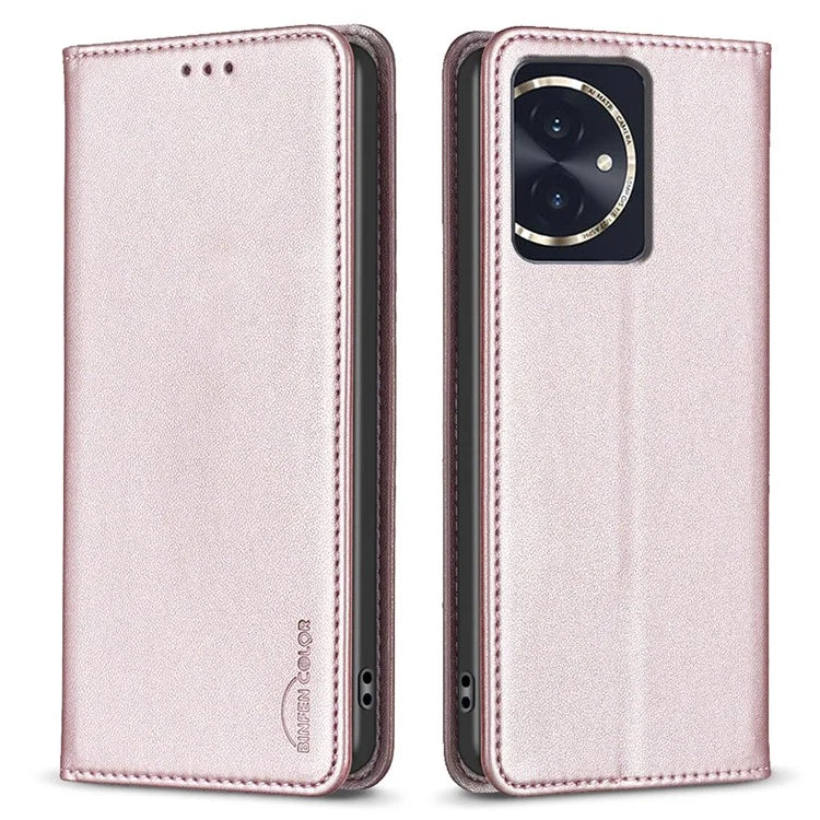 BINFEN COLOR BF18 For Honor 100 5G Cell Phone Case Card Holder Flip Stand Leather Cover