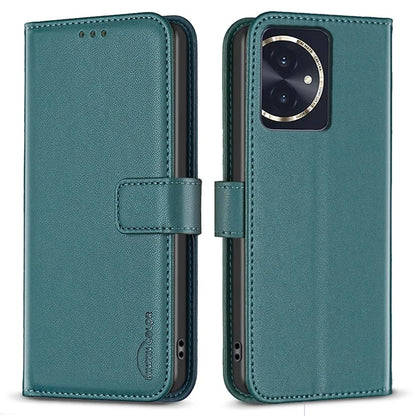 BINFEN COLOR BF17 For Honor 100 5G Cell Phone Case PU Leather Wallet Anti-drop Cover