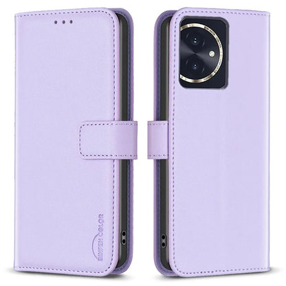 BINFEN COLOR BF17 For Honor 100 5G Cell Phone Case PU Leather Wallet Anti-drop Cover