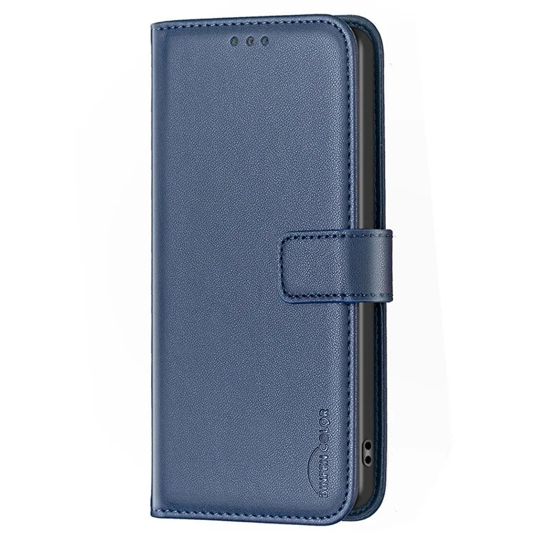 BINFEN COLOR BF17 For Honor 100 5G Cell Phone Case PU Leather Wallet Anti-drop Cover
