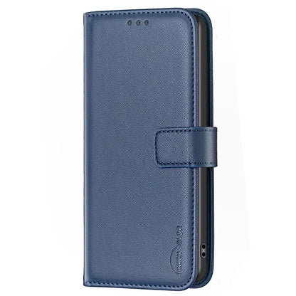 BINFEN COLOR BF17 For Honor 100 5G Cell Phone Case PU Leather Wallet Anti-drop Cover