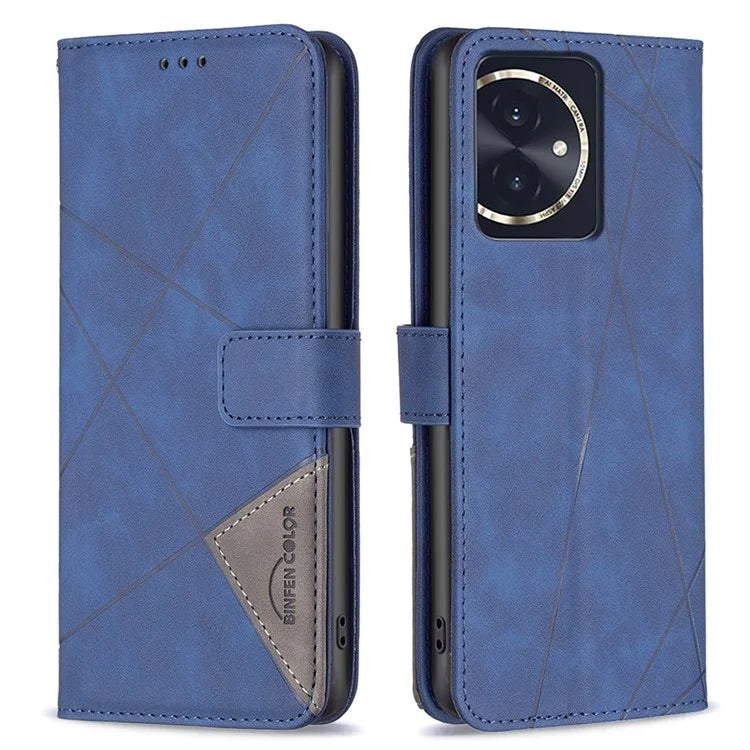 BINFEN COLOR BF05 For Honor 100 5G Cell Phone Case Imprinted Leather Wallet Protective Cover