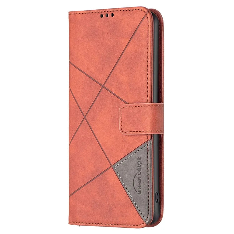 BINFEN COLOR BF05 For Honor 100 5G Cell Phone Case Imprinted Leather Wallet Protective Cover