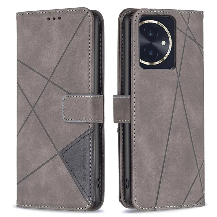 BINFEN COLOR BF05 For Honor 100 5G Cell Phone Case Imprinted Leather Wallet Protective Cover