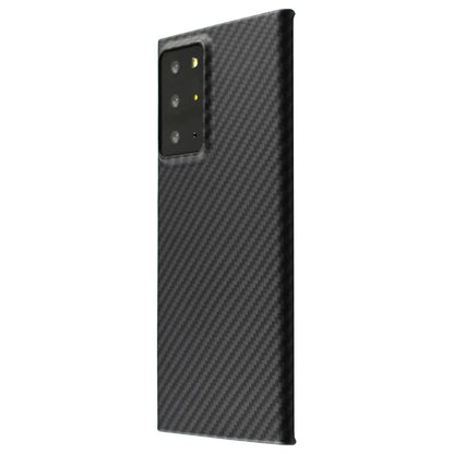 For Samsung Galaxy Note20 Ultra 5G / Note20 Ultra Case 1500D Coarse Texture Black Aramid Fiber Phone Cover