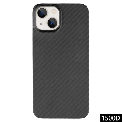For iPhone 13 Case 1500D Coarse Texture Aramid Fiber Phone Cover with Big Lens Cutout