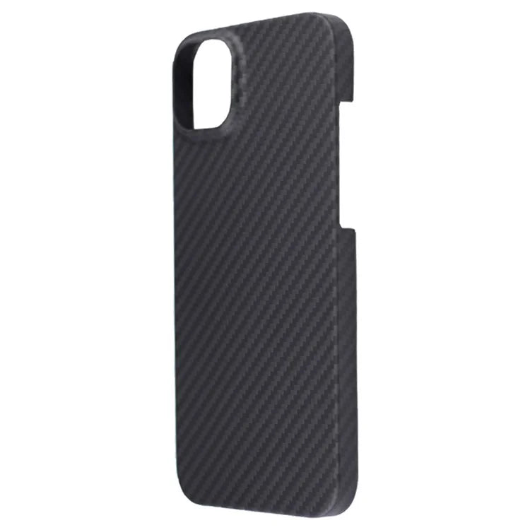 For iPhone 13 Case 1500D Coarse Texture Aramid Fiber Phone Cover with Big Lens Cutout