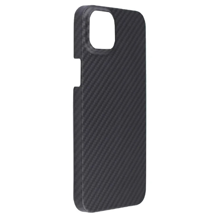 For iPhone 13 Case 1500D Coarse Texture Aramid Fiber Phone Cover with Big Lens Cutout