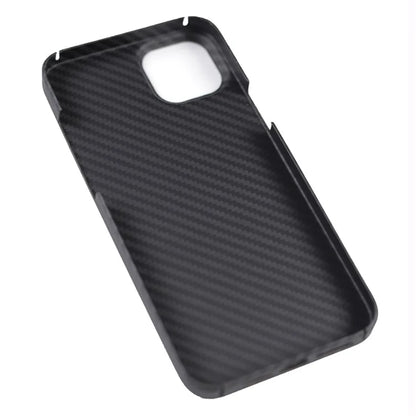 For iPhone 13 Case 1500D Coarse Texture Aramid Fiber Phone Cover with Big Lens Cutout