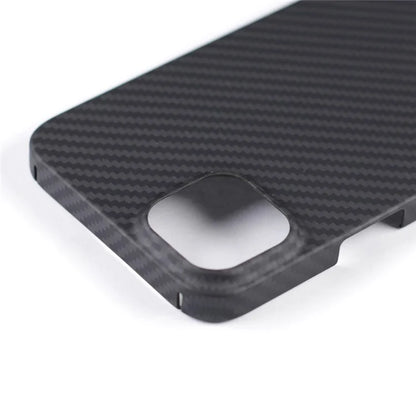 For iPhone 13 Case 1500D Coarse Texture Aramid Fiber Phone Cover with Big Lens Cutout