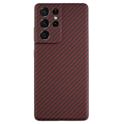 For Samsung Galaxy S21 Ultra 5G Case 1500D Coarse Texture Carbon Fiber Texture Cover with Precise Cutout