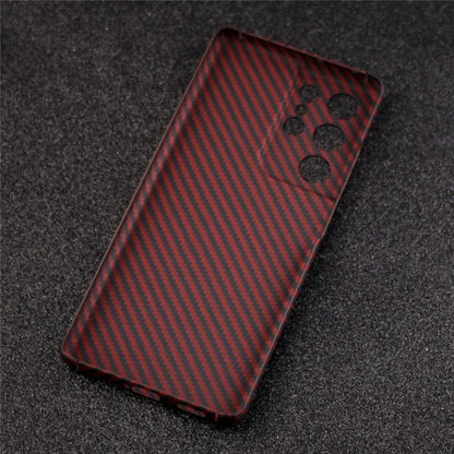 For Samsung Galaxy S21 Ultra 5G Case 1500D Coarse Texture Carbon Fiber Texture Cover with Precise Cutout