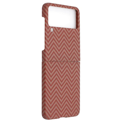 For Samsung Galaxy Z Flip4 5G Cell Phone Case M-Waved Texture Cover with Big Lens Cutout