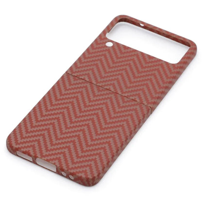 For Samsung Galaxy Z Flip4 5G Cell Phone Case M-Waved Texture Cover with Big Lens Cutout