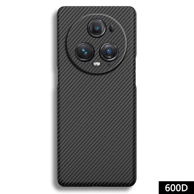 For Honor Magic5 Pro Shockproof Case 600D Fine Textured Aramid Fiber Precise Cutouts Black Phone Cover