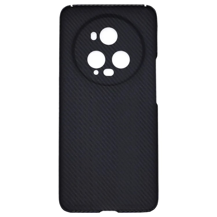 For Honor Magic5 Pro Shockproof Case 600D Fine Textured Aramid Fiber Precise Cutouts Black Phone Cover