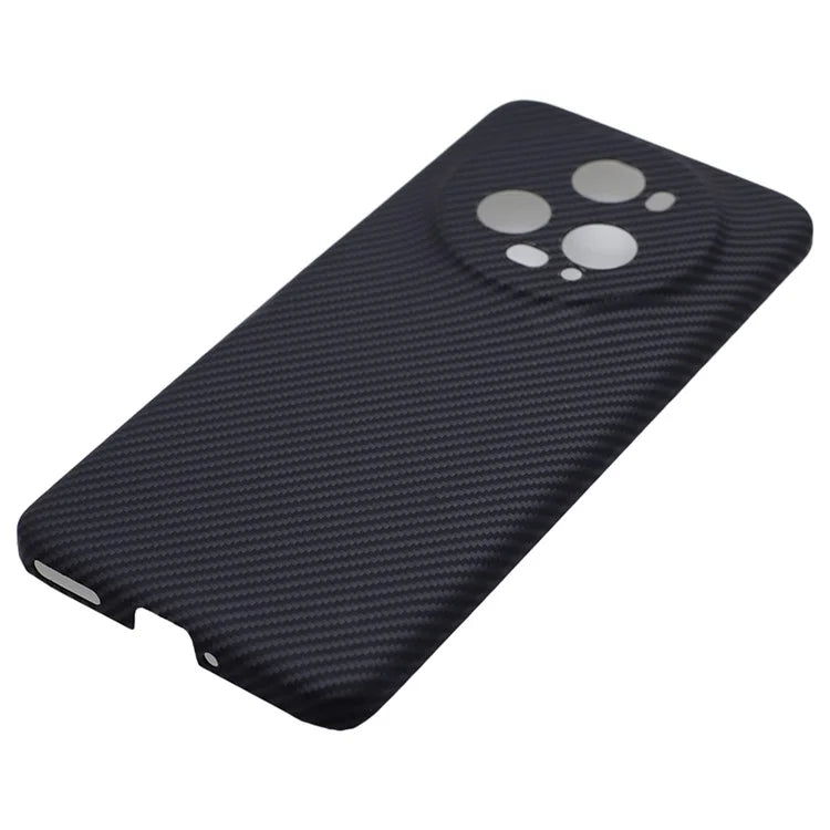 For Honor Magic5 Pro Shockproof Case 600D Fine Textured Aramid Fiber Precise Cutouts Black Phone Cover