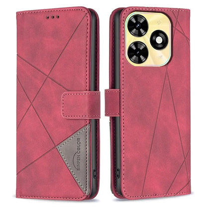 BINFEN COLOR BF05 For Transsion Tecno Spark Go 2024 4G / Spark 20C / Pop 8 Imprinted Phone Case Wallet Stand Leather Cover