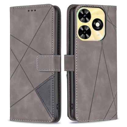 BINFEN COLOR BF05 For Transsion Tecno Spark Go 2024 4G / Spark 20C / Pop 8 Imprinted Phone Case Wallet Stand Leather Cover