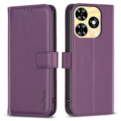 BINFEN COLOR BF17 For Transsion Tecno Spark Go 2024 4G / Spark 20C / Pop 8 Wallet Phone Case PU Leather Shell