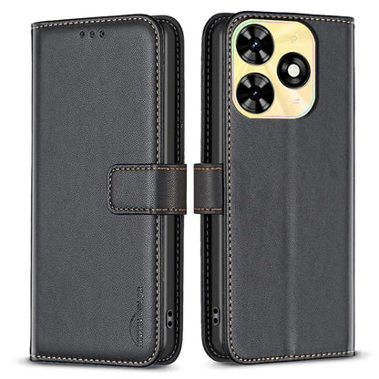 BINFEN COLOR BF17 For Transsion Tecno Spark Go 2024 4G / Spark 20C / Pop 8 Wallet Phone Case PU Leather Shell