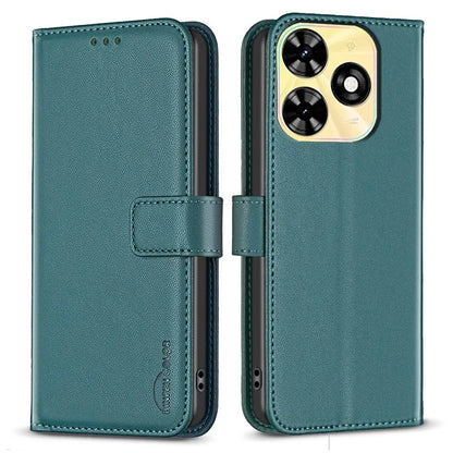 BINFEN COLOR BF17 For Transsion Tecno Spark Go 2024 4G / Spark 20C / Pop 8 Wallet Phone Case PU Leather Shell