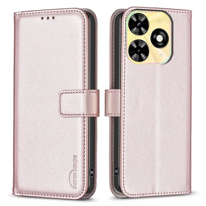 BINFEN COLOR BF17 For Transsion Tecno Spark Go 2024 4G / Spark 20C / Pop 8 Wallet Phone Case PU Leather Shell