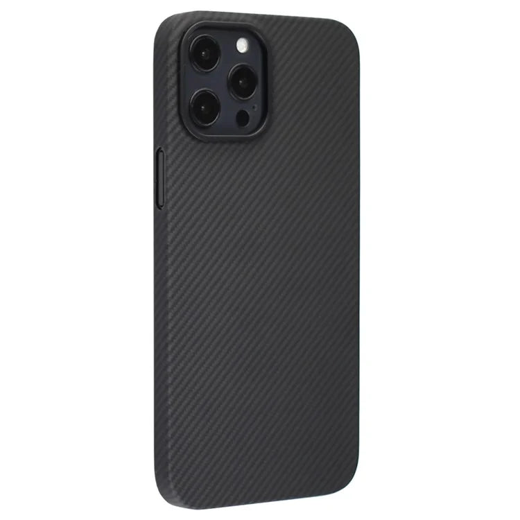Cell Phone Case for iPhone 13 Pro , Carbon Fiber Texture Aramid Fiber Cover (Big Rear Lens Hole)
