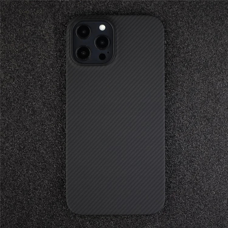 Cell Phone Case for iPhone 13 Pro , Carbon Fiber Texture Aramid Fiber Cover (Big Rear Lens Hole)