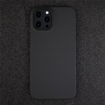 Cell Phone Case for iPhone 13 Pro , Carbon Fiber Texture Aramid Fiber Cover (Big Rear Lens Hole)