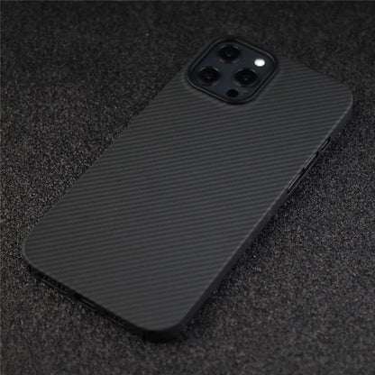Cell Phone Case for iPhone 13 Pro , Carbon Fiber Texture Aramid Fiber Cover (Big Rear Lens Hole)