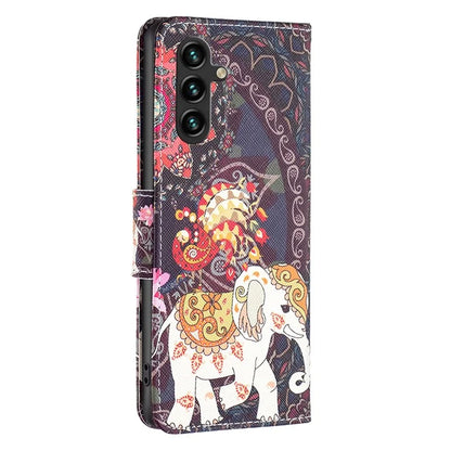 For Samsung Galaxy A35 5G Leather Case Pattern Printing Phone Wallet Cover