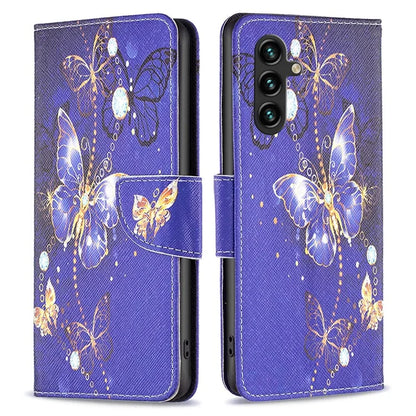For Samsung Galaxy A35 5G Leather Case Pattern Printing Phone Wallet Cover