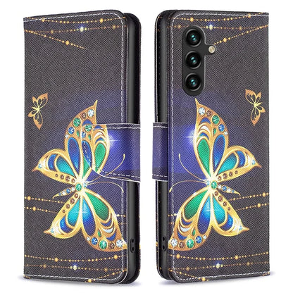 For Samsung Galaxy A35 5G Leather Case Pattern Printing Phone Wallet Cover