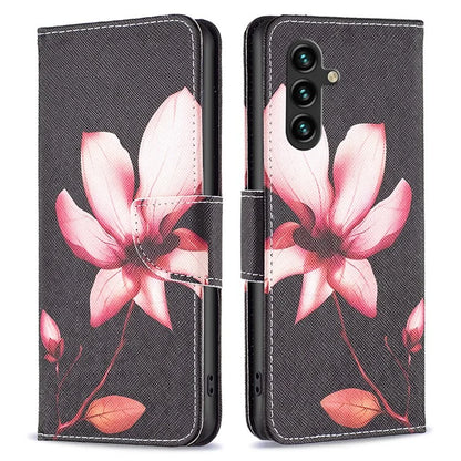 For Samsung Galaxy A35 5G Leather Case Pattern Printing Phone Wallet Cover