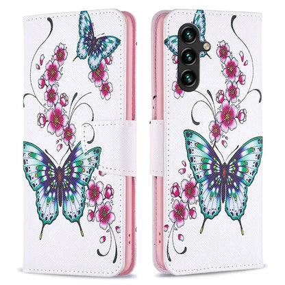 For Samsung Galaxy A35 5G Leather Case Pattern Printing Phone Wallet Cover