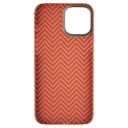 Metal Lens Frame Cover for iPhone 14 Pro M-Waved Texture Aramid Fiber Cell Phone Case