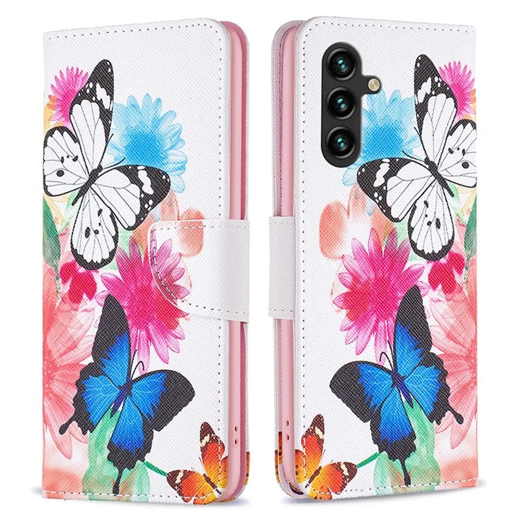 For Samsung Galaxy A35 5G Phone Case PU Leather Pattern Wallet Cover