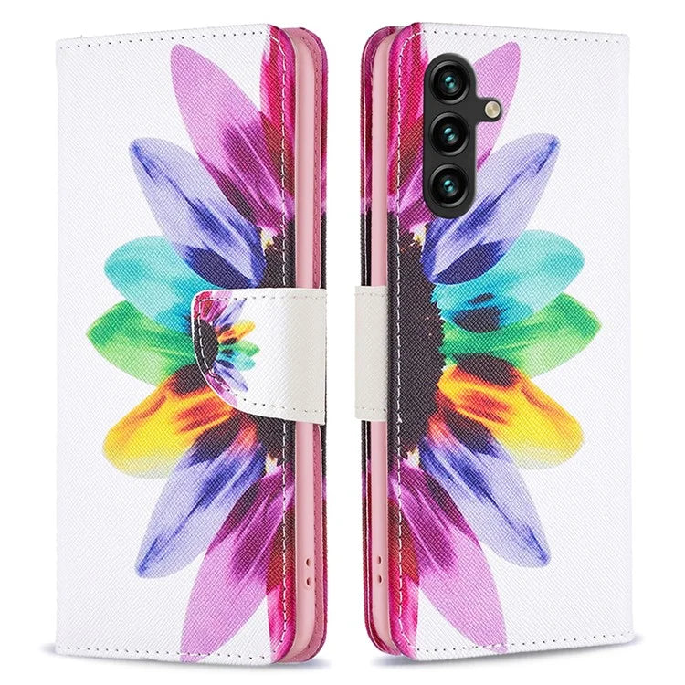 For Samsung Galaxy A35 5G Phone Case PU Leather Pattern Wallet Cover