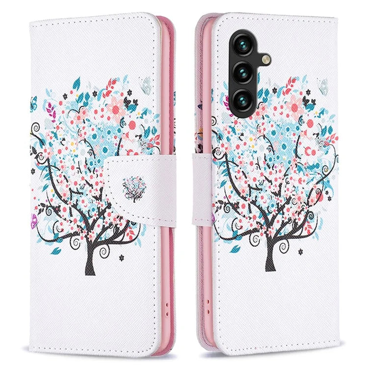 For Samsung Galaxy A35 5G Phone Case PU Leather Pattern Wallet Cover