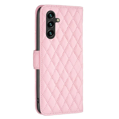 BINFEN COLOR BF Style-14 For Samsung Galaxy A35 5G Phone Case Rhombus Grid Leather Cover