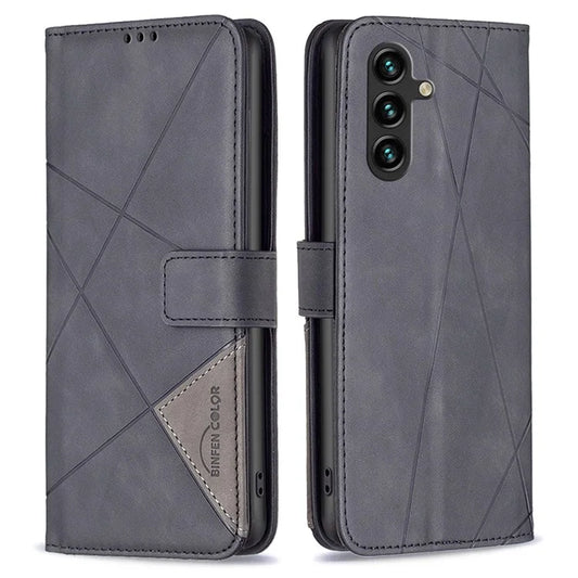 BINFEN COLOR BF05 For Samsung Galaxy A35 5G Case Wallet Imprinted Leather Phone Cover