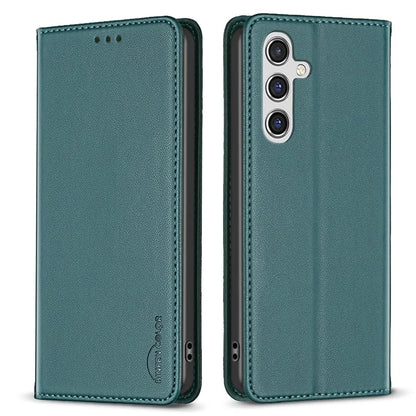 BINFEN COLOR BF18 For Samsung Galaxy A35 5G Case PU Leather Card Holder Cover