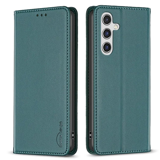 BINFEN COLOR BF18 For Samsung Galaxy A35 5G Case PU Leather Card Holder Cover