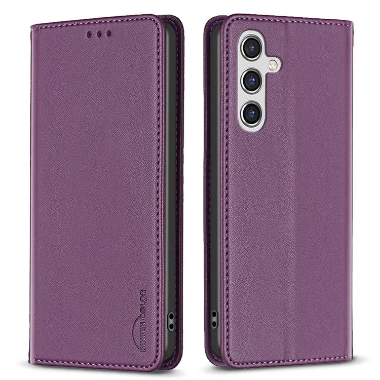 BINFEN COLOR BF18 For Samsung Galaxy A35 5G Case PU Leather Card Holder Cover