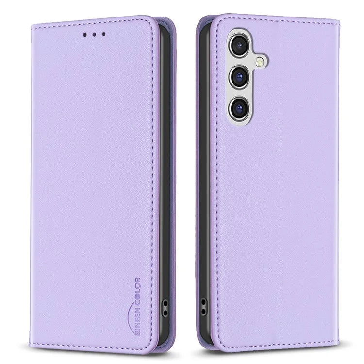 BINFEN COLOR BF18 For Samsung Galaxy A35 5G Case PU Leather Card Holder Cover