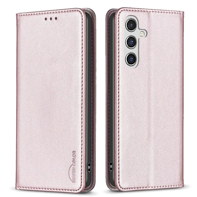 BINFEN COLOR BF18 For Samsung Galaxy A35 5G Case PU Leather Card Holder Cover