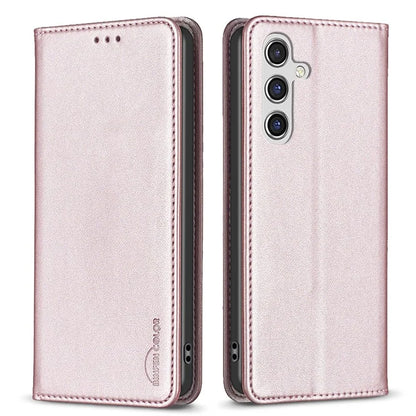BINFEN COLOR BF18 For Samsung Galaxy A35 5G Case PU Leather Card Holder Cover