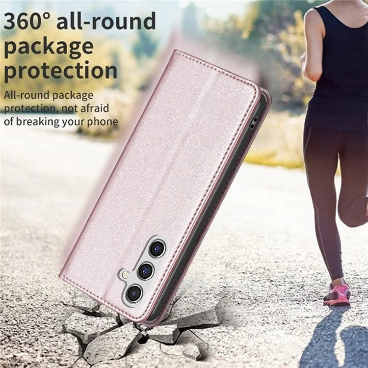 BINFEN COLOR BF18 For Samsung Galaxy A35 5G Case PU Leather Card Holder Cover